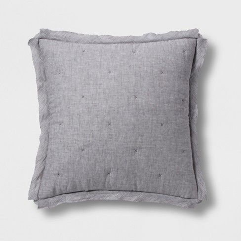 Linen Blend Tufted Pillow Sham - Threshold™ | Target