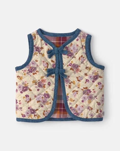 Baby Girl Floral Vest - Cream - OshKosh B'gosh | Carter's | Carter's Inc