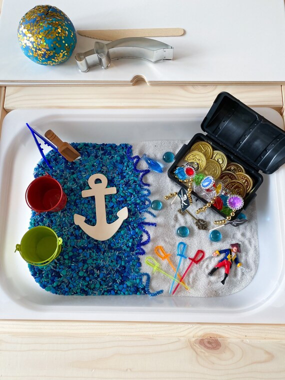 Pirate Sensory Bin with Orange Scented Playdough | Etsy (US)