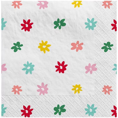 30ct Optimistic Floral Napkin - Spritz™ | Target