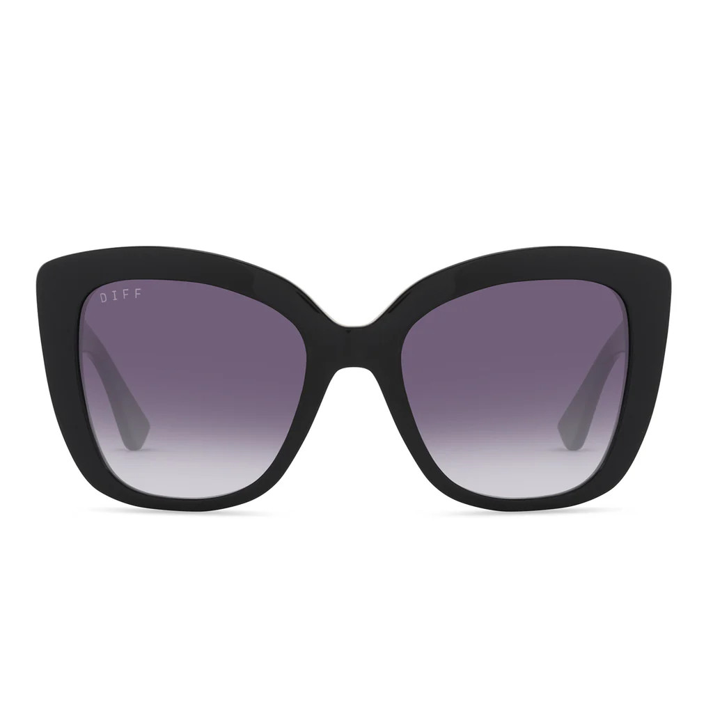 COLOR: black   grey gradient sunglasses | DIFF Eyewear