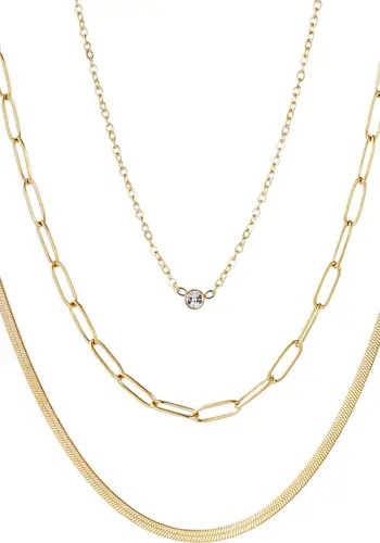 Adornia Set of 3 18K Gold Plated Necklaces | Nordstromrack | Nordstrom Rack