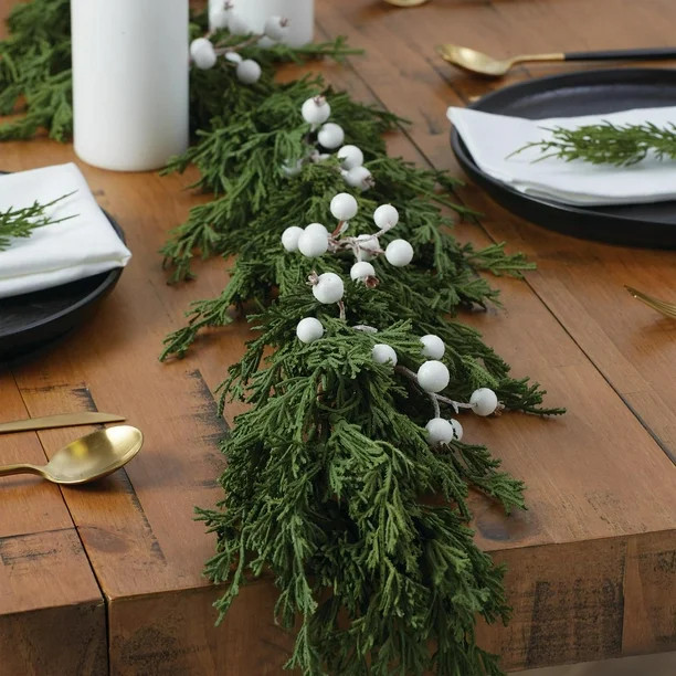 My Texas House White Berry Garland, 6 Foot - Walmart.com | Walmart (US)