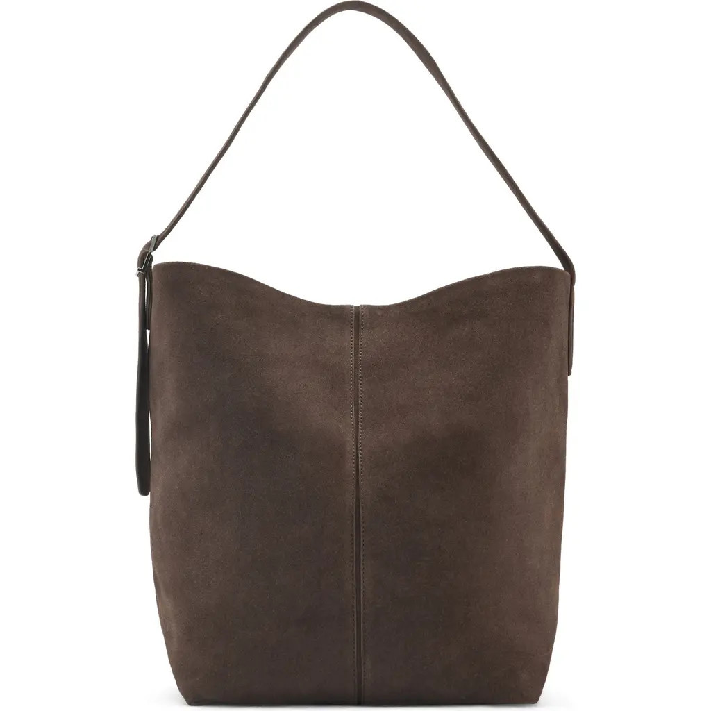 MANGO Suede Shopper Bag in Medium Brown at Nordstrom | Nordstrom