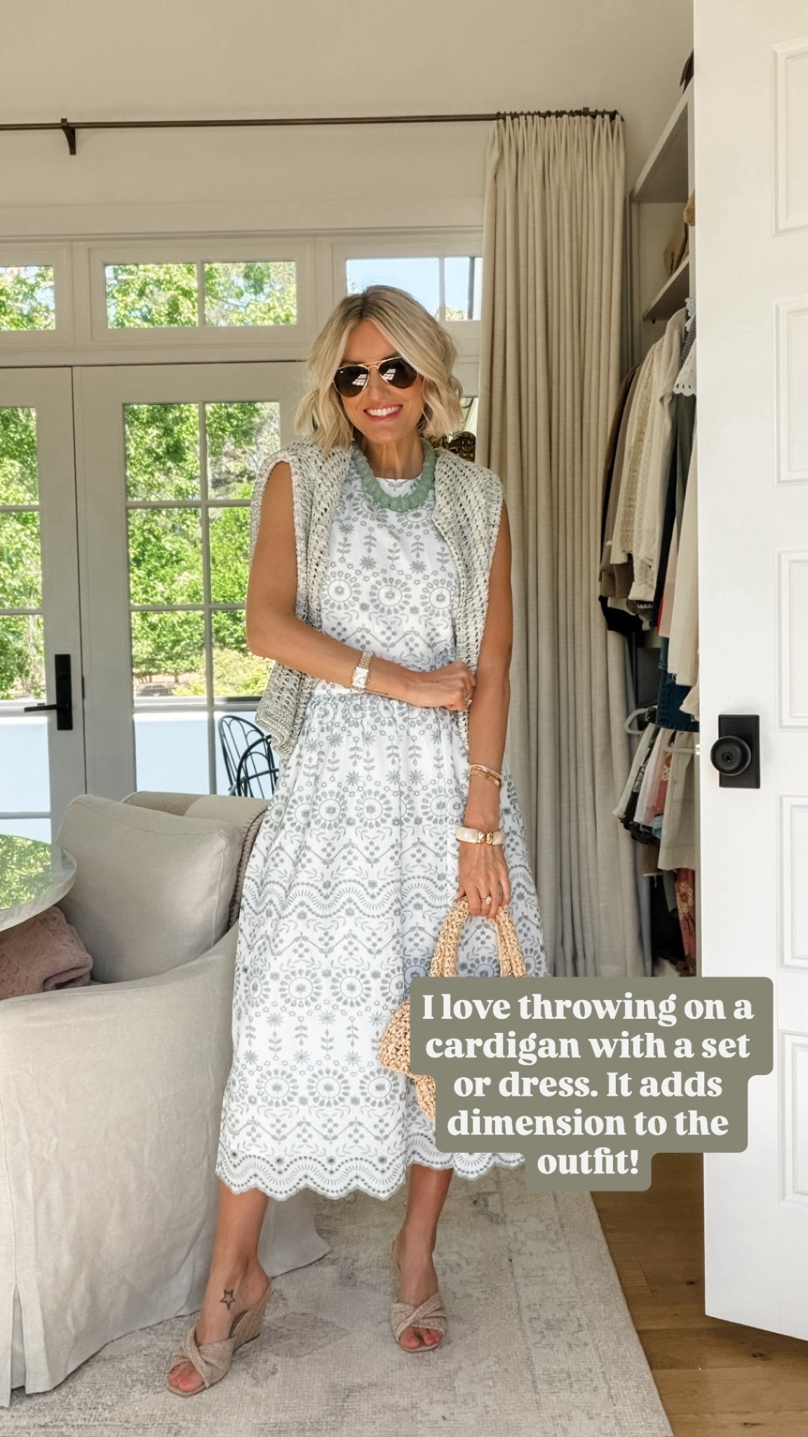 I love how this cardigan pairs with this set! Wearing size 0.

Loverly Grey, Loft, neutral sweater, matching set, spring fashion, spring outfit ideas 

#LTKSeasonal #LTKootd