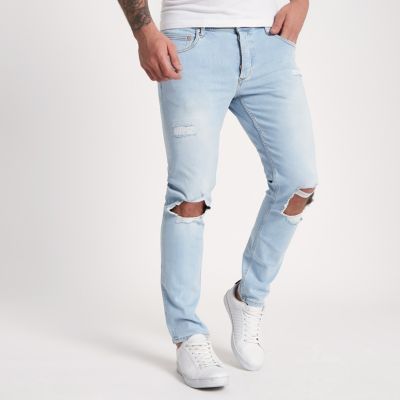 Light blue Sid skinny jeans | River Island (UK & IE)