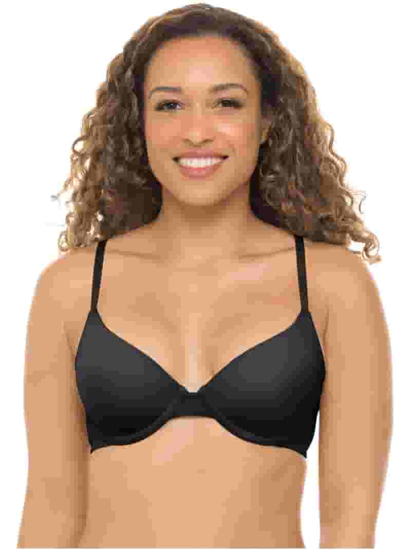 No Boundaries Women's Lightly Lined Underwire T-Shirt Bra, Sizes 34A to 40DDD | Walmart (US)