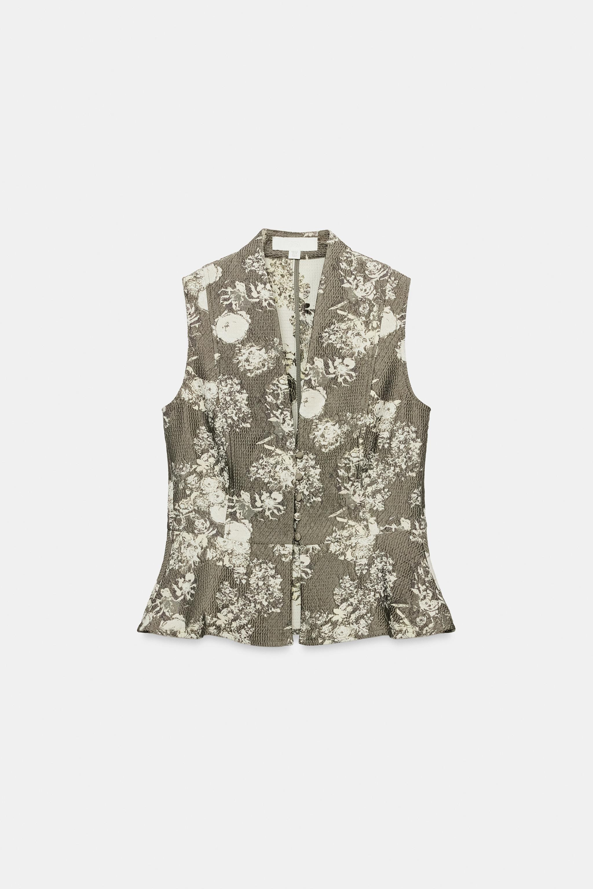 JACQUARD VEST | Zara US