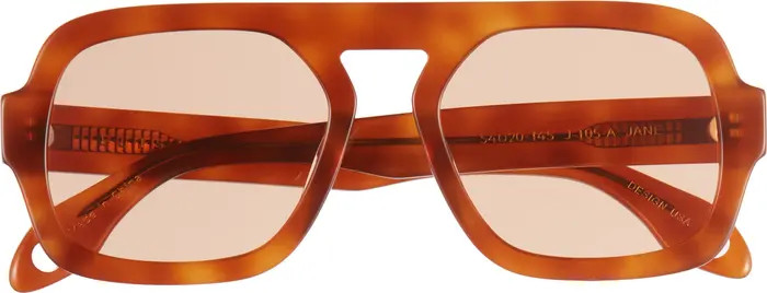 Elisa Johnson Jane 54mm Flat Top Navigator Sunglasses | Nordstrom | Nordstrom