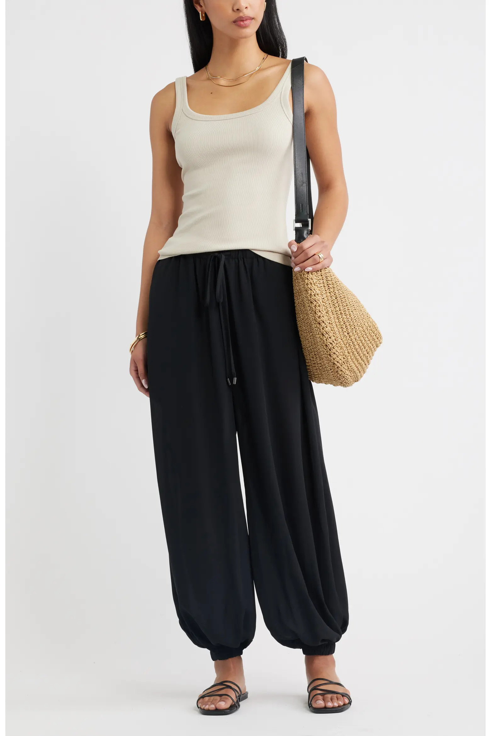 Tie Waist Balloon Pants (Women) | Nordstrom | Nordstrom