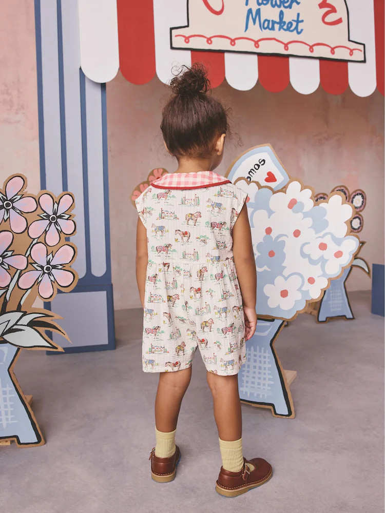 Cream Cath Kidston Playsuit (3mths-7yrs) | Next US