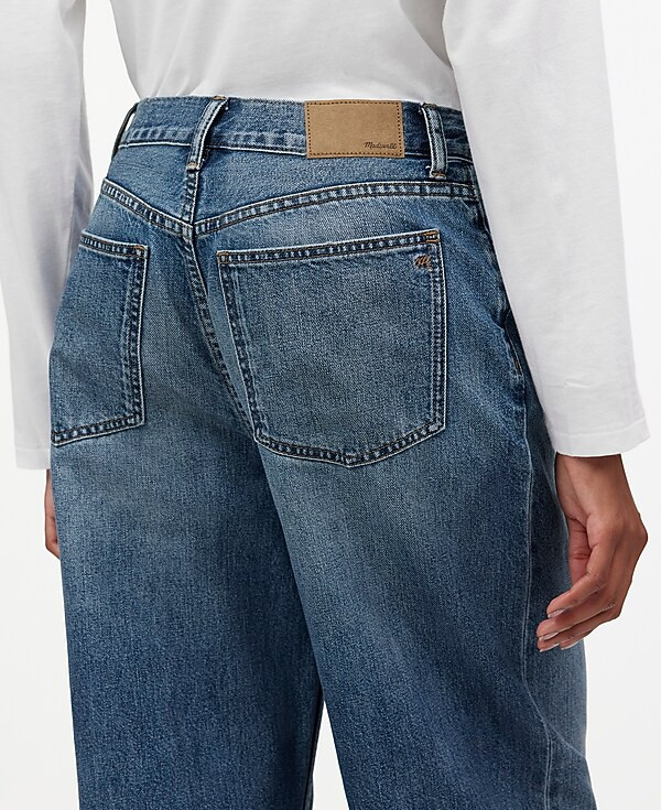 Madewell x Kaihara Denim Low-Slung Baggy Jeans in Mustart Wash | Madewell | Madewell