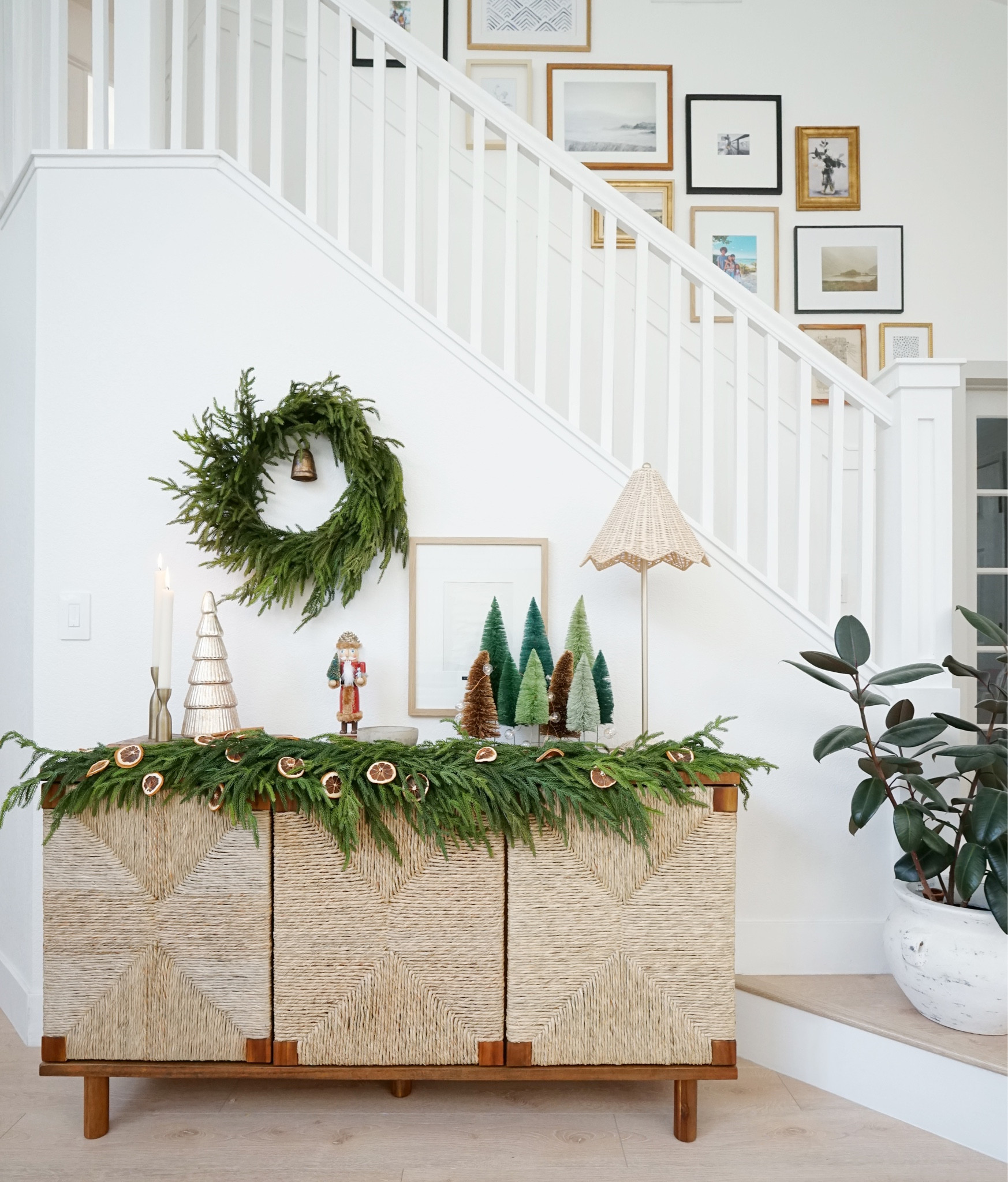 Our new entryway console styled for Christmas! Loving this designer dupe😍

#LTKHoliday #LTKhome #LTKstyletip