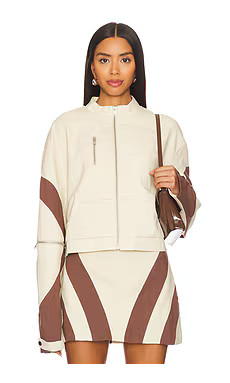 BY.DYLN Leilani Jacket in Sand & Chocolate from Revolve.com | Revolve Clothing (Global)