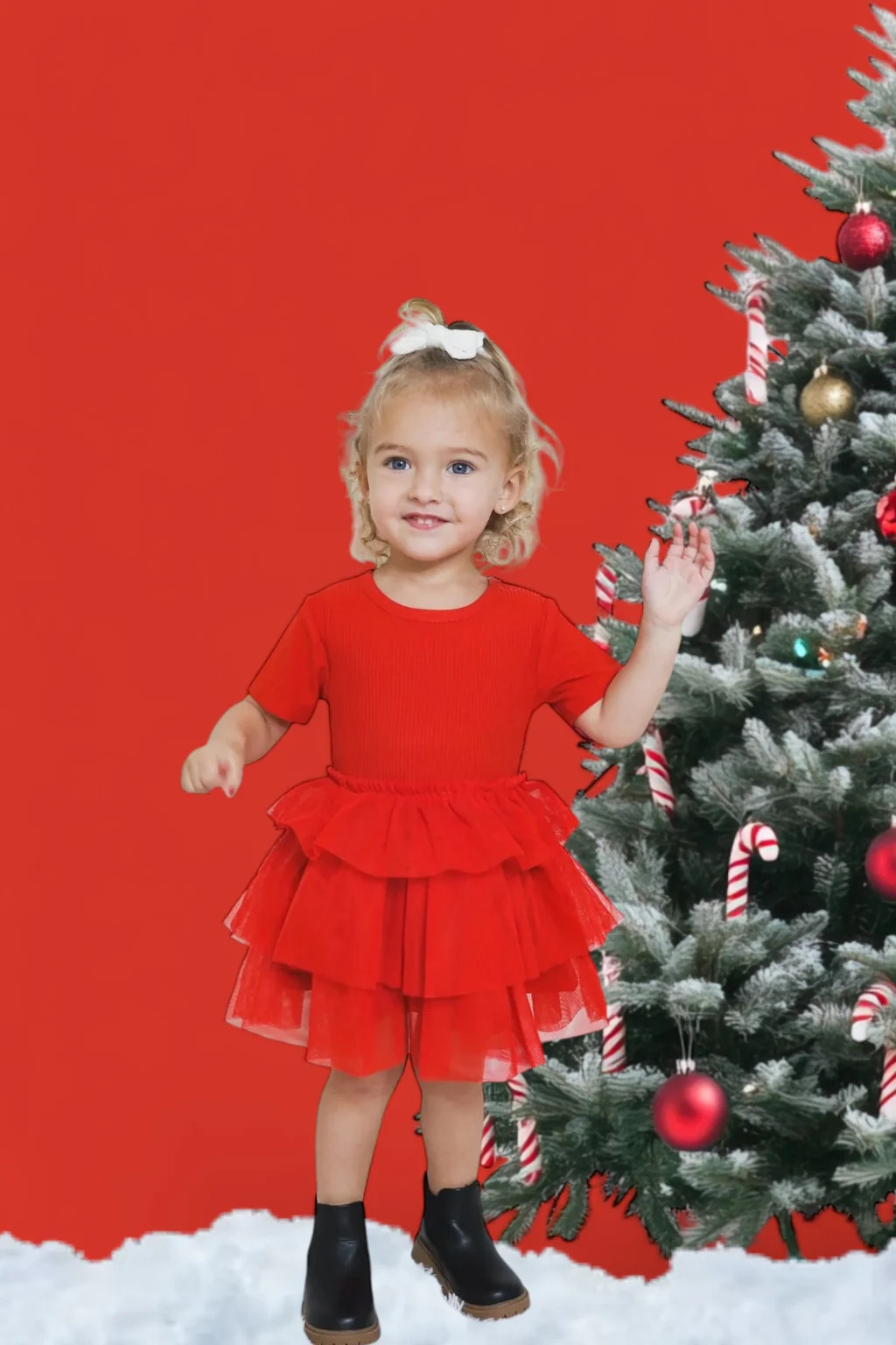 RED RIB DREAM TUTU DRESS | Dream Big Little Co.