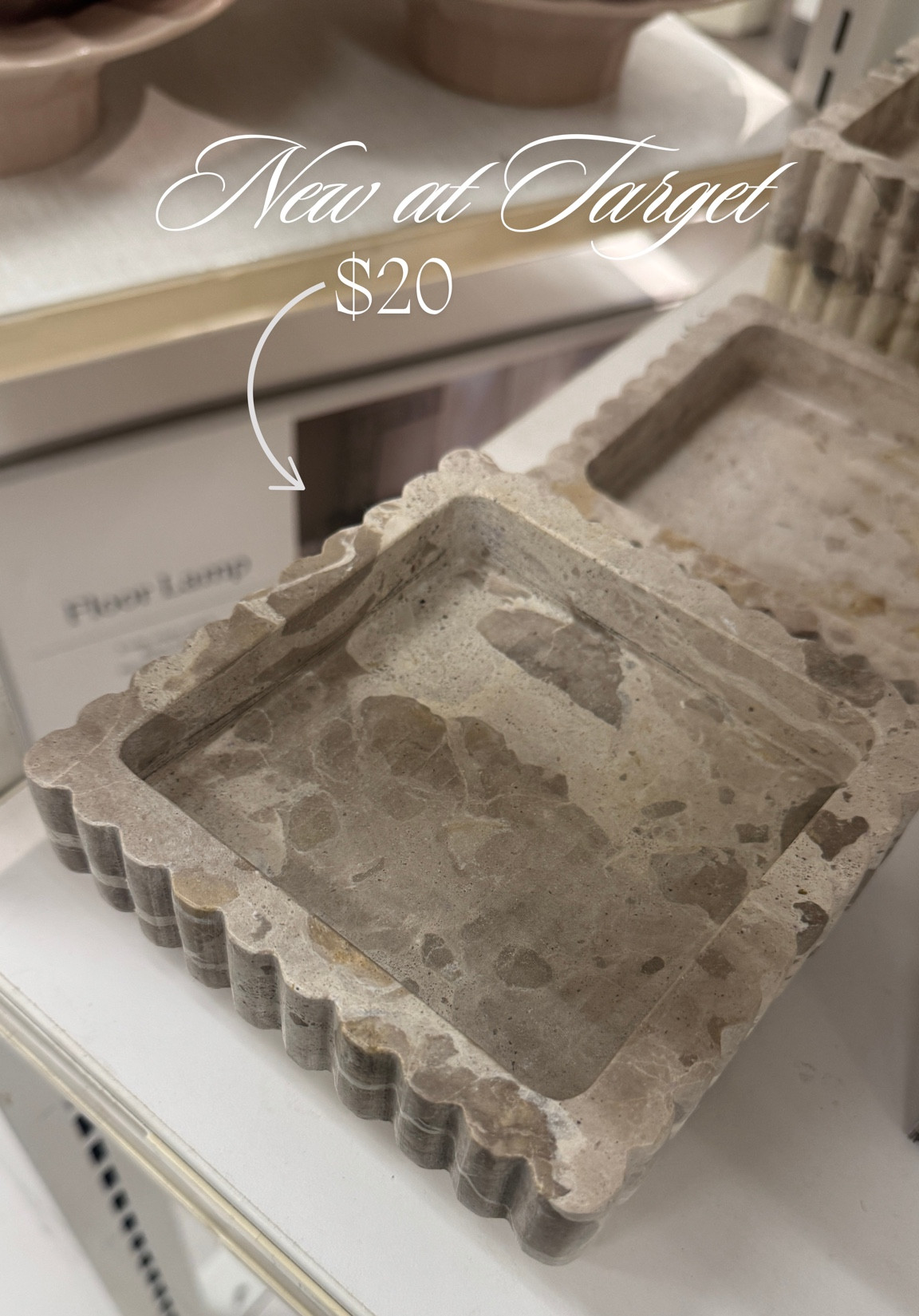 New at Target! $20 catch all tray. So much prettier in person than online!

#LTKHome #LTKFindsUnder50 #LTKStyleTip