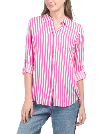 Stripe Camp Top | TJ Maxx