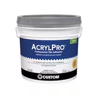 AcrylPro 14 qt. Professional Ceramic Tile 72 Hr. Dry Time Tile Adhesive | The Home Depot