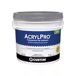 Custom Building Products AcrylPro 3.5 Gal. Ceramic Tile Adhesive-ARL40003 - The Home Depot | The Home Depot