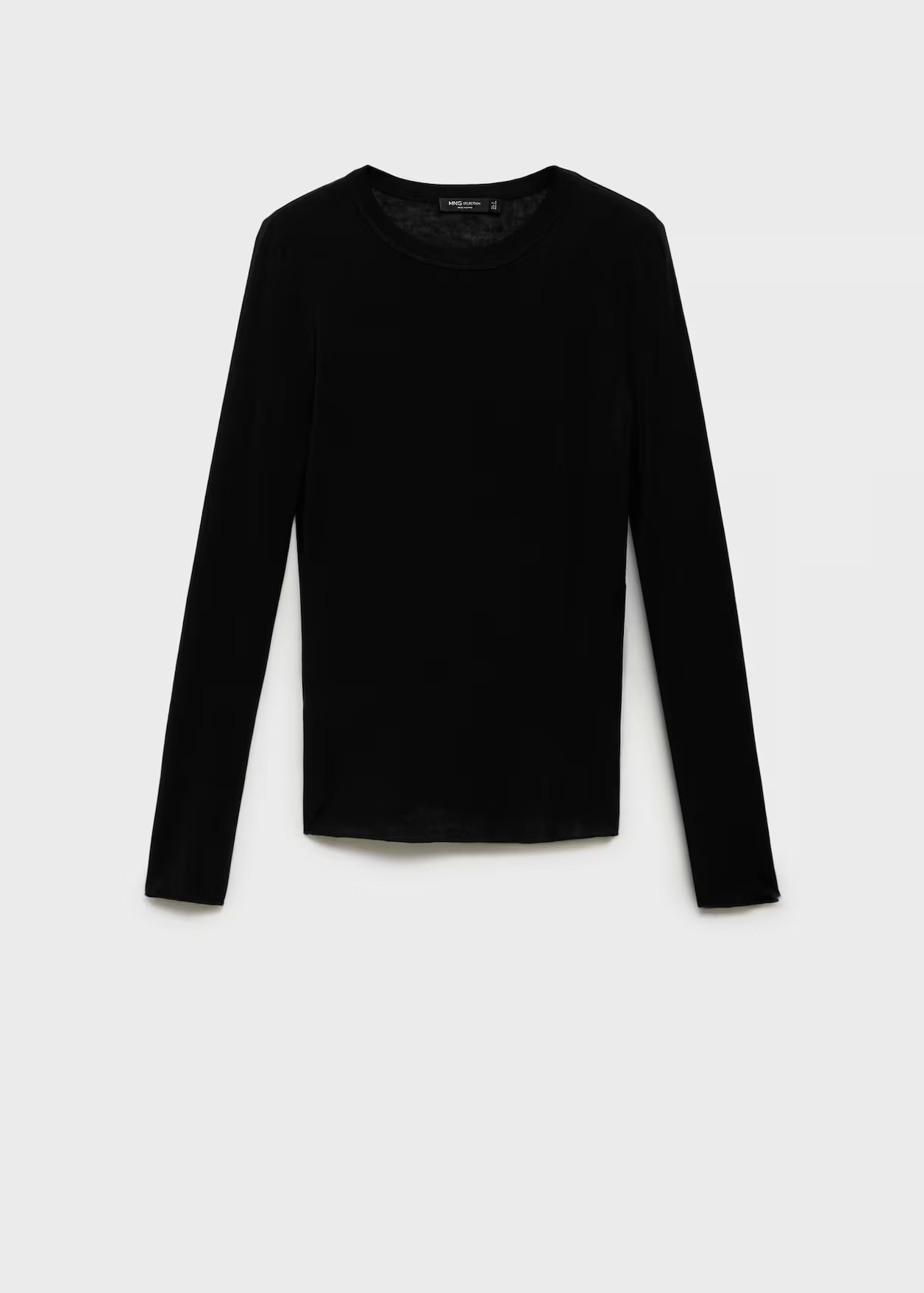 Long-sleeved wool-blend t-shirt - Women | MANGO United Kingdom | MANGO (UK)