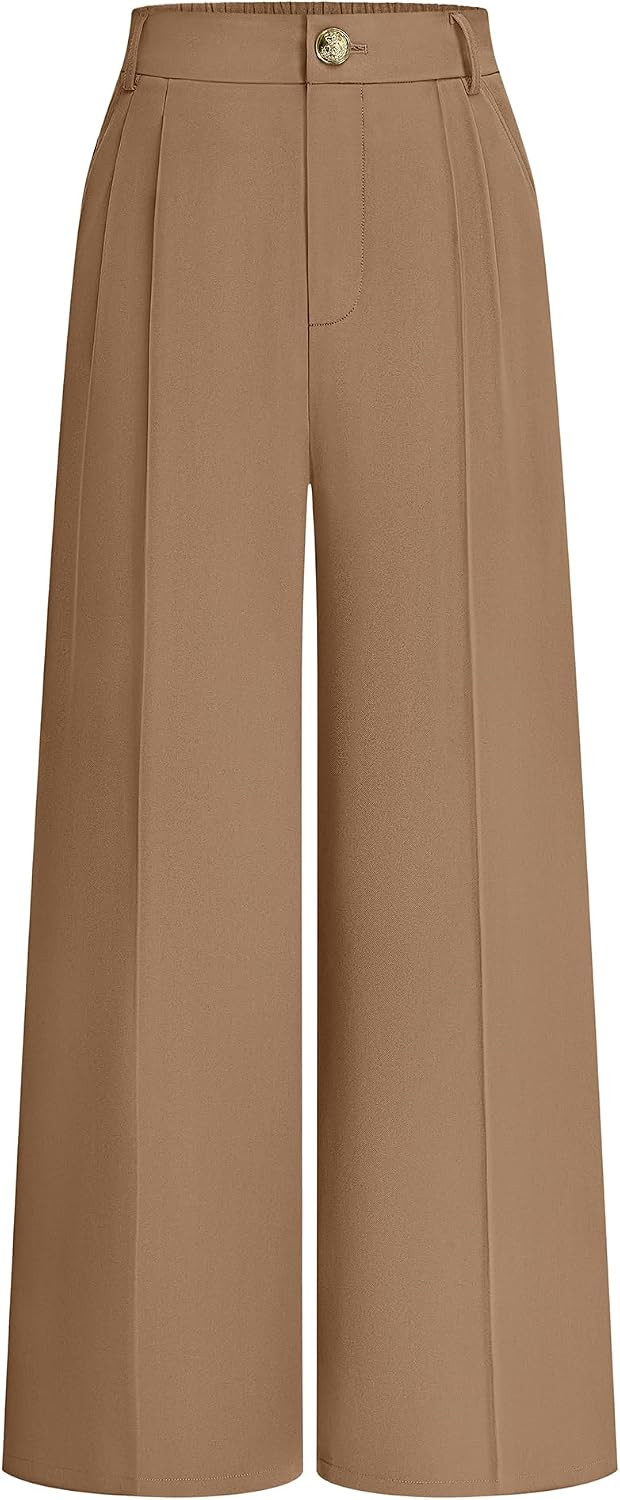 KIRUNDO 2026 Fall Wide Leg Pants for Women High Waisted Slack | Amazon (US)