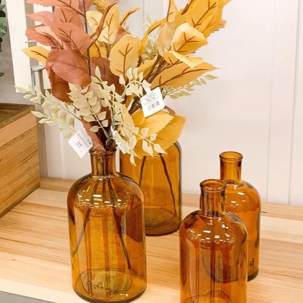 Amber Glass Vase - Hearth & Hand™ with Magnolia | Target