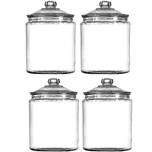 Anchor Hocking 102806 Heritage Hill Storage Jar 1 gallon, 4-Pack | Amazon (US)