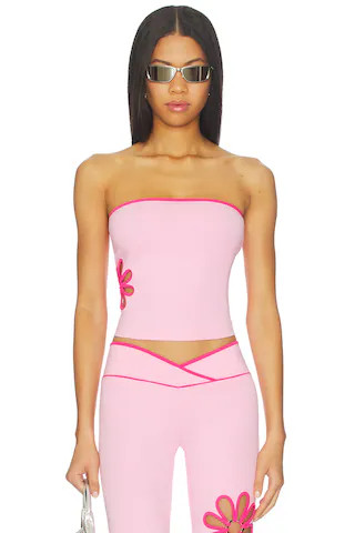 Daisy Boob Tube in Pink | Revolve Clothing (Global)