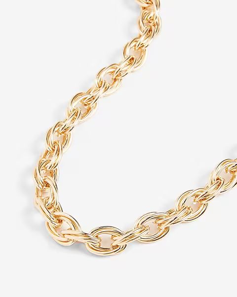 Interlocking Circle Chain Necklace | Express