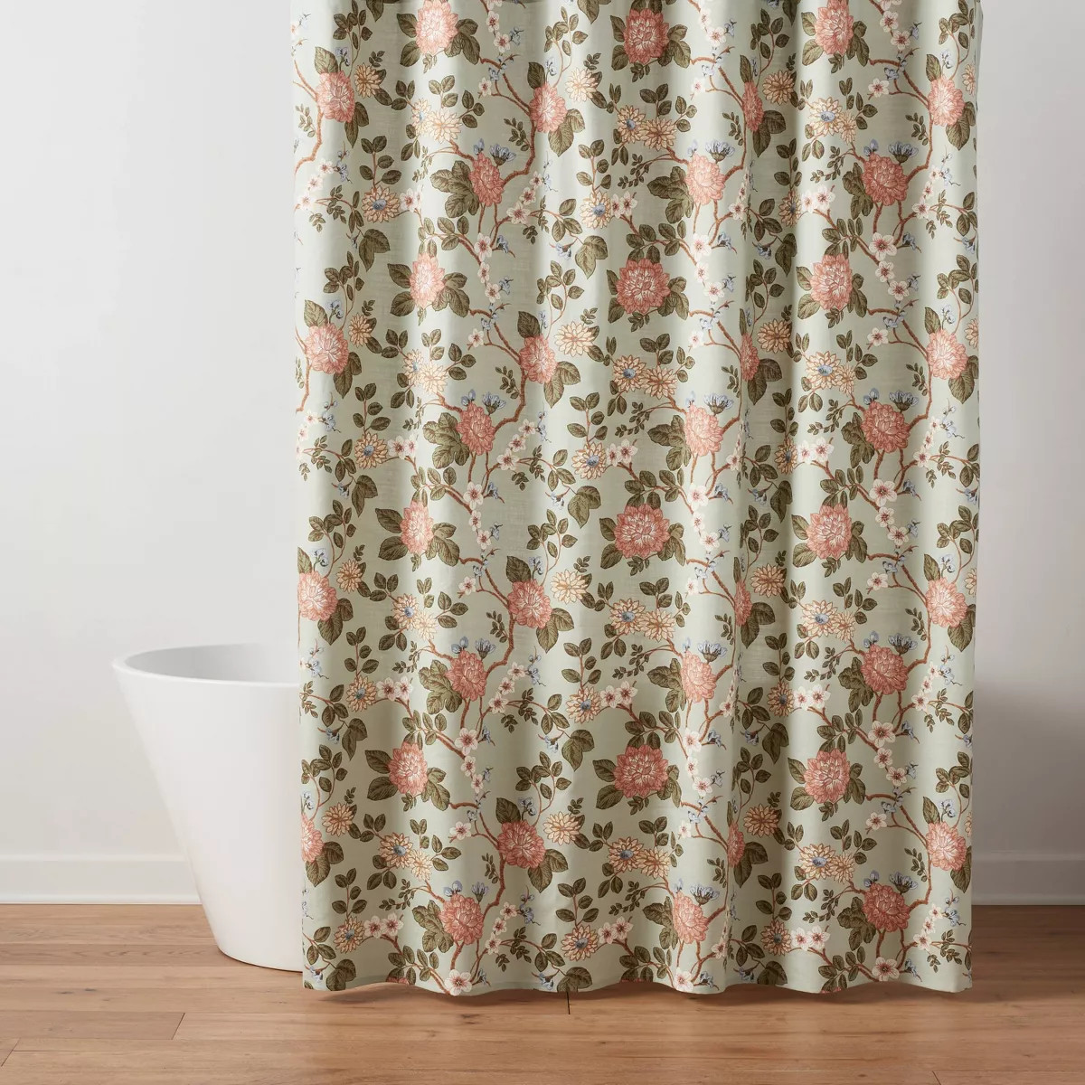 Traditonal Toile Garden Floral Shower Curtain - Threshold™ | Target