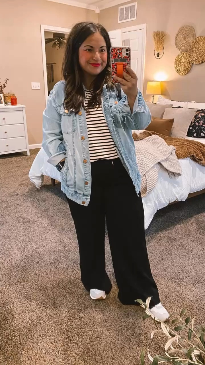 Two-piece sets are my go-to for effortless style! 💖✨ The perfect teacher ootd. This one from Amazon is super versatile and oh-so-comfy!

sneakers: fit true to size // wearing a 3 in kids (linking adult sizes as well)
set: fits true to size // wearing a large
denim jacket: super old, but linking similar options below! 

 #LTKWatchNow #LTKFindsUnder50 #LTKStyleTip