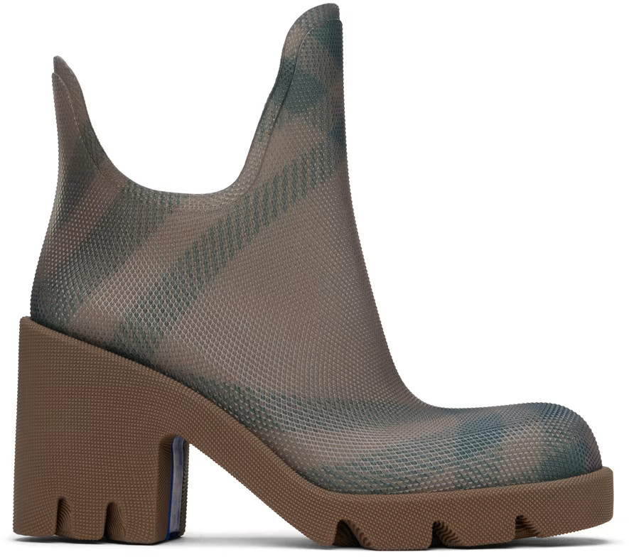Brown Rubber Marsh Heel Boots | SSENSE