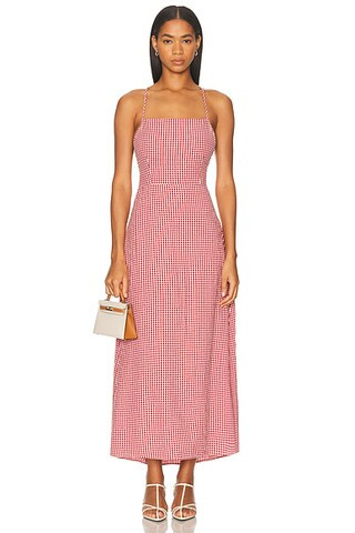 Posse Lori Dress in Red Gingham | FWRD | FWRD 