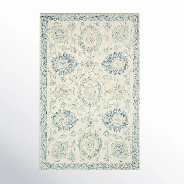Aden Oriental Hand-Hooked Wool Area Rug | Birch Lane