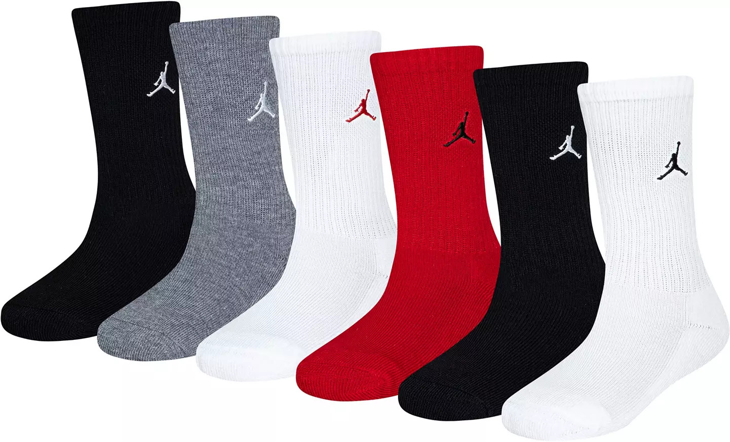Jordan Youth Everyday Essential 6 Pack Crew Socks | DICK'S Sporting Goods