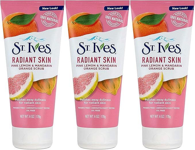 St Ives Scrub, Even & Bright Pink Lemon & Mandarin Orange 6 Ounce (Pack of 3) by St. Ives | Amazon (US)