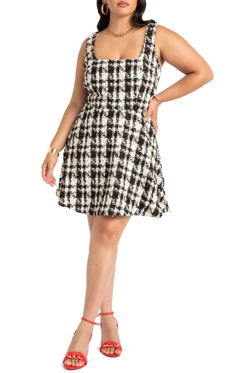 Size InfoTrue to size.Details & CareBold checks and metallic detailing pattern classic tweed on a... | Nordstrom