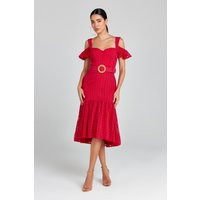 Nadine Merabi Julia Red Dress | Nadine Merabi