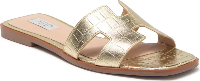 Harlien Croc Embossed Slide Sandal | Nordstrom Rack