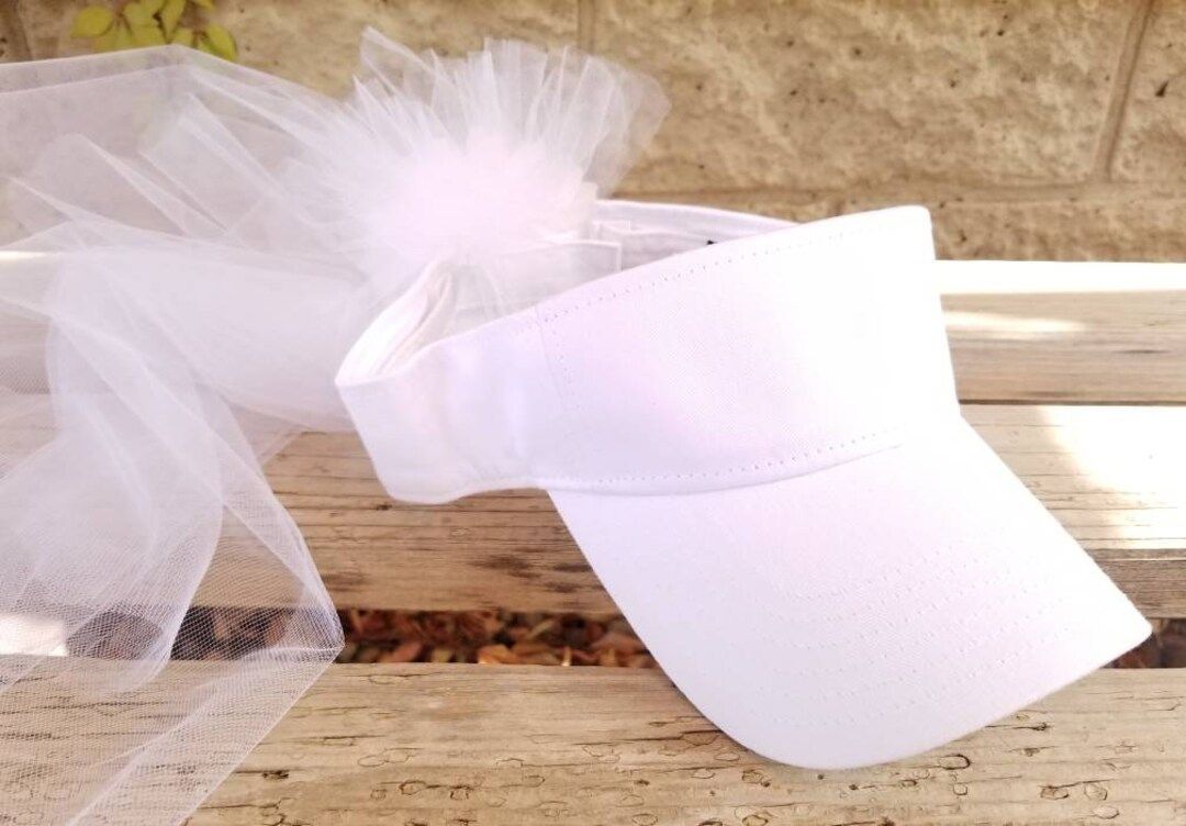 Golf Bride Hat With Veil, Bride Hat, Golf Wedding, Honeymoon Hat, Sports Theme Bridal Shower, Cus... | Etsy (US)