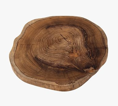 Teak Wood Slab Cheese &amp; Charcuterie Board | Pottery Barn (US)
