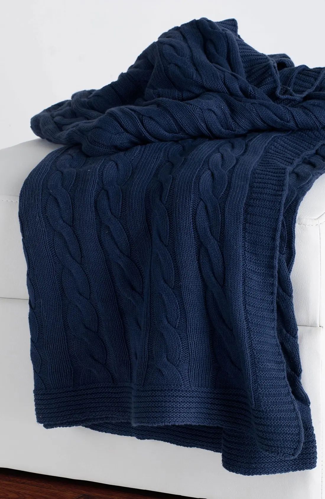 Cable Knit Cotton Throw | Nordstrom