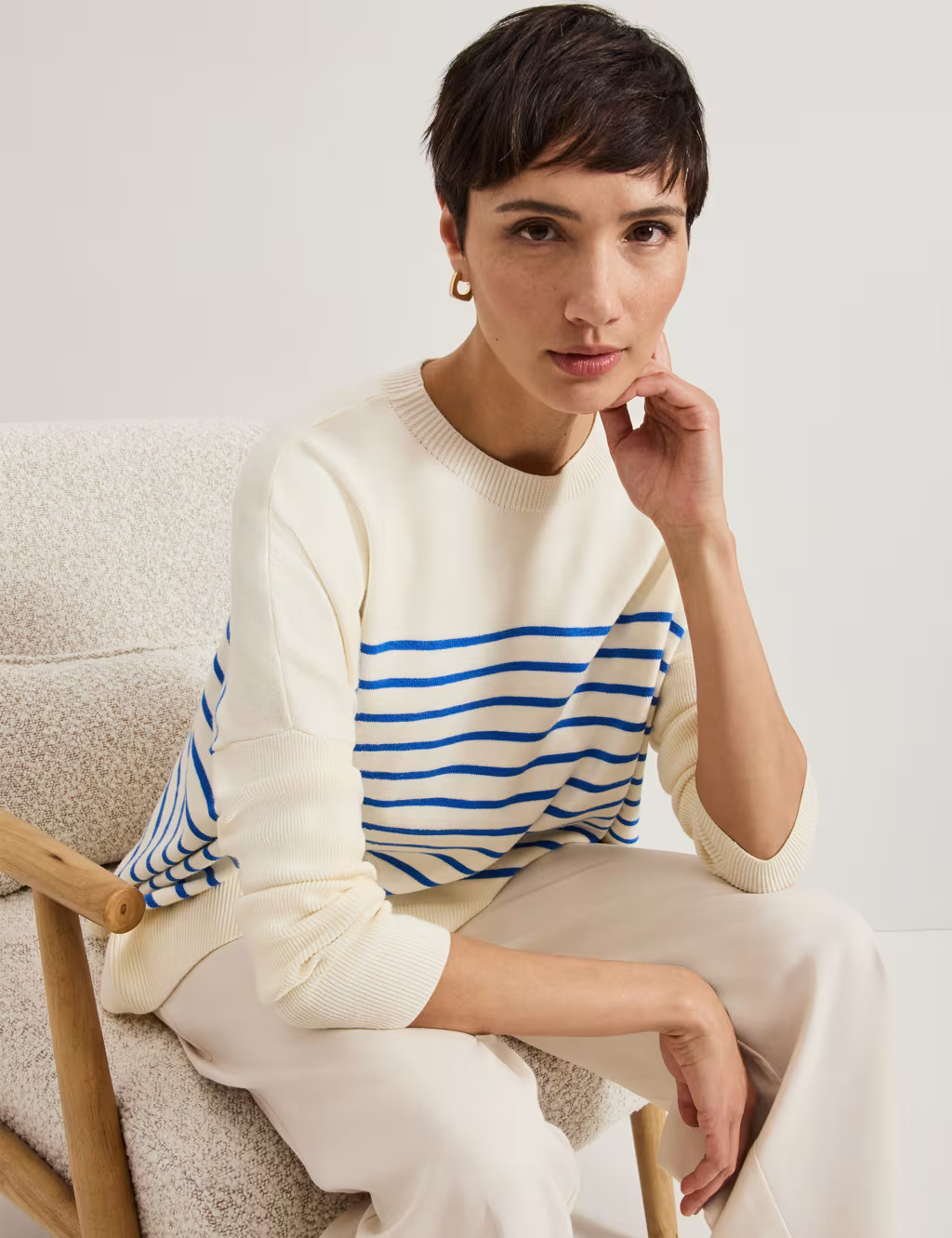 Sadie Striped Round Neck Jumper | Marks & Spencer (UK)