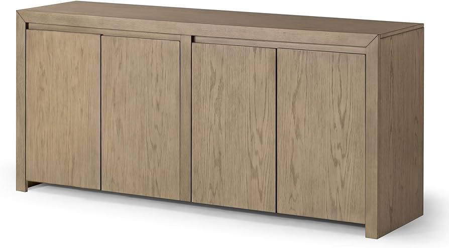 Maven Lane Iris Contemporary Large Wooden Sideboard, Accent Buffet Server Table with Doors for Ki... | Amazon (US)