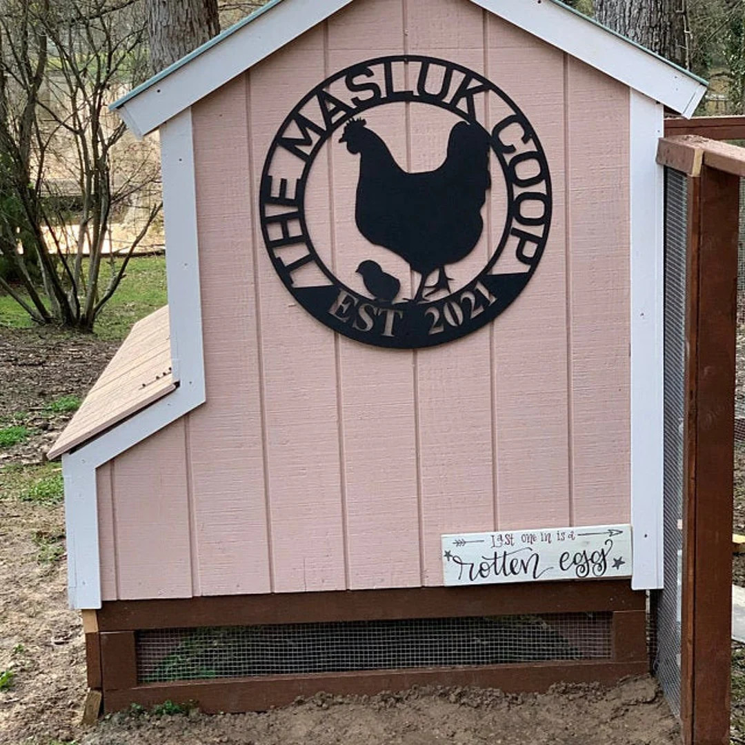 Custom Hen House Sign, Hen House Coop Sign, Our Little Coop Sign Metal Sign, Metal Chicken Coop S... | Etsy (US)