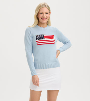 Flag Intarsia Cotton Sweater | Renwick