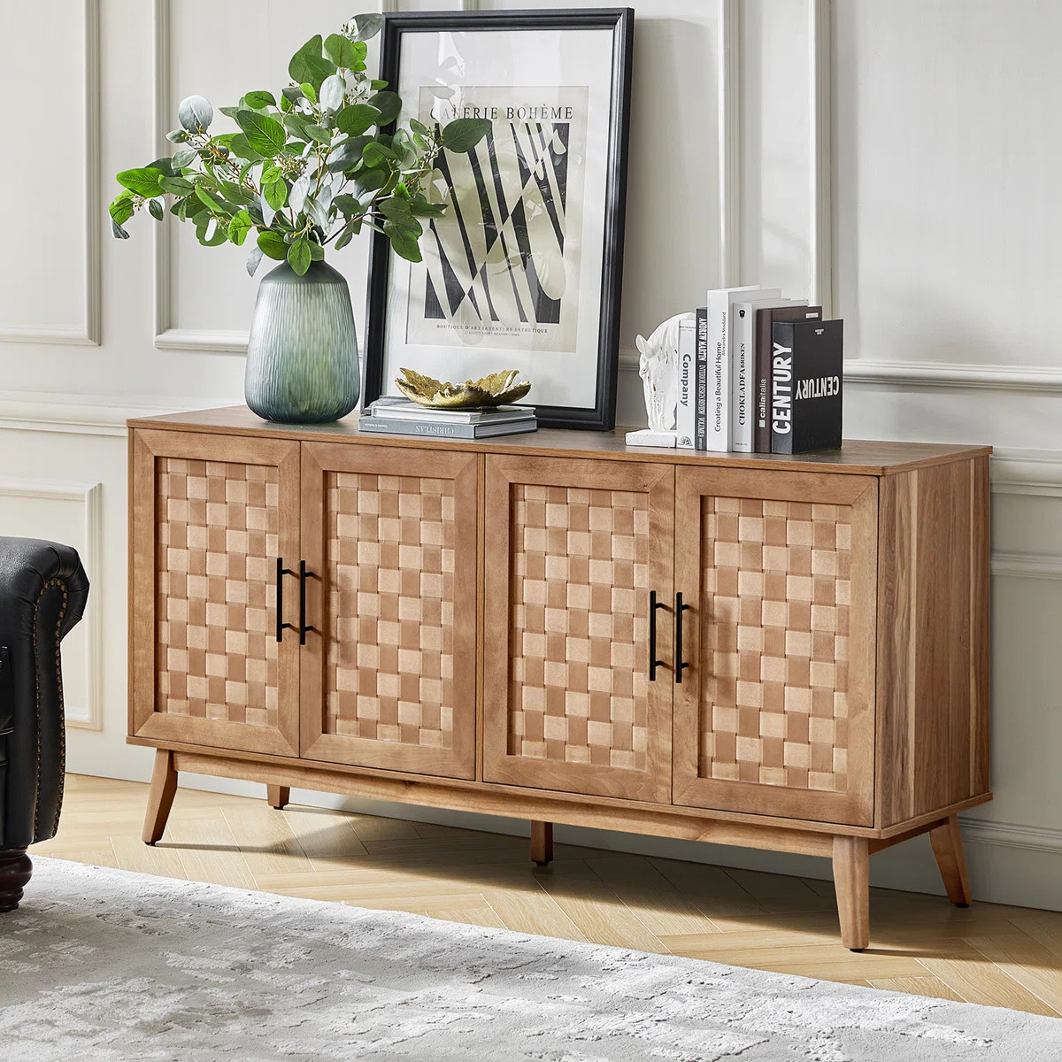 Aleksei Modern 63" Wide Sideboard with Adjustable Shelves | Wayfair North America