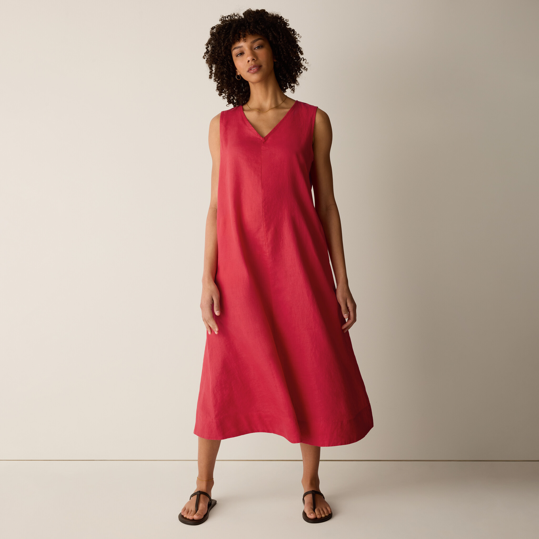 Organic Linen Easy Dress | Eileen Fisher