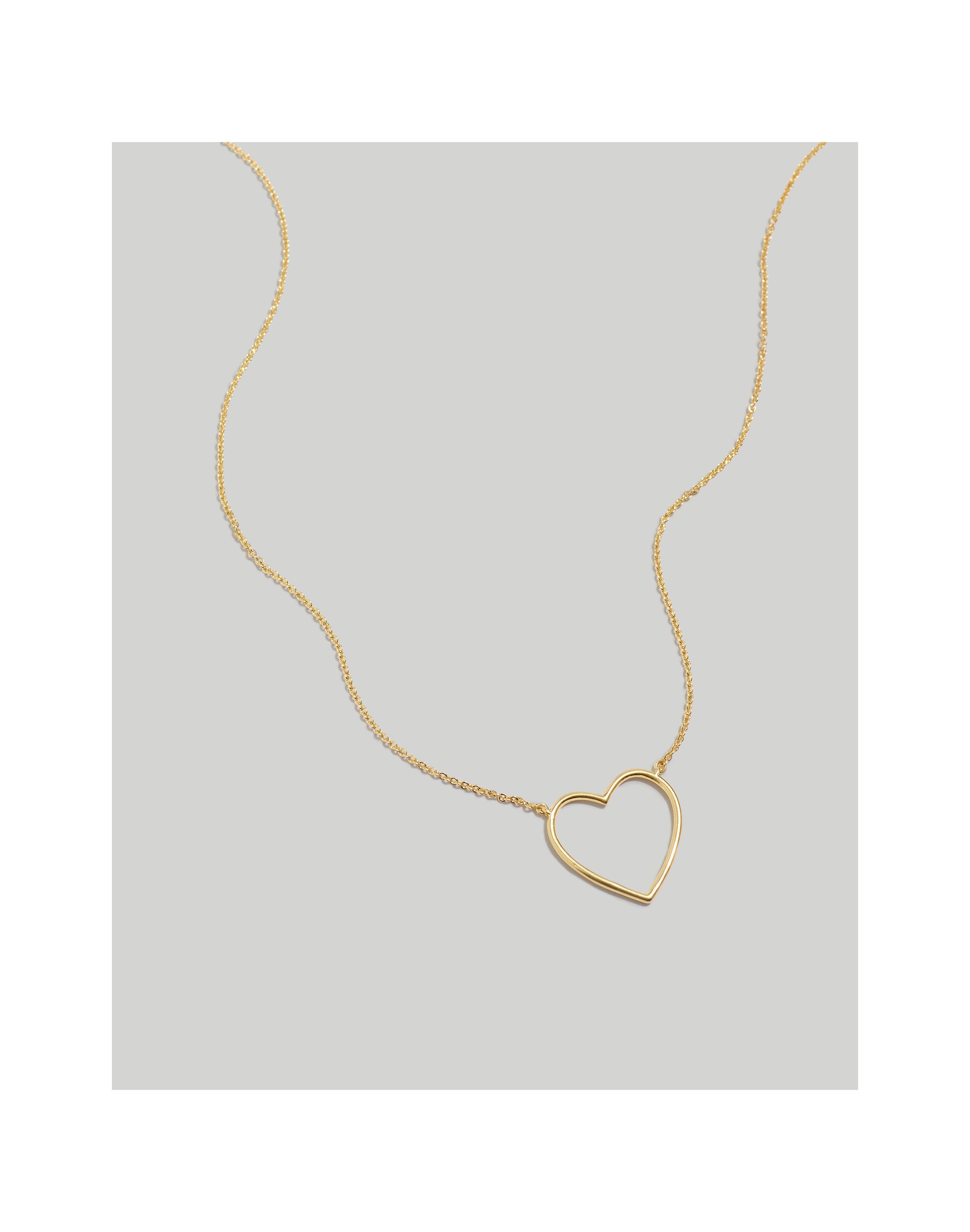 Open-Wire Heart Necklace | Madewell