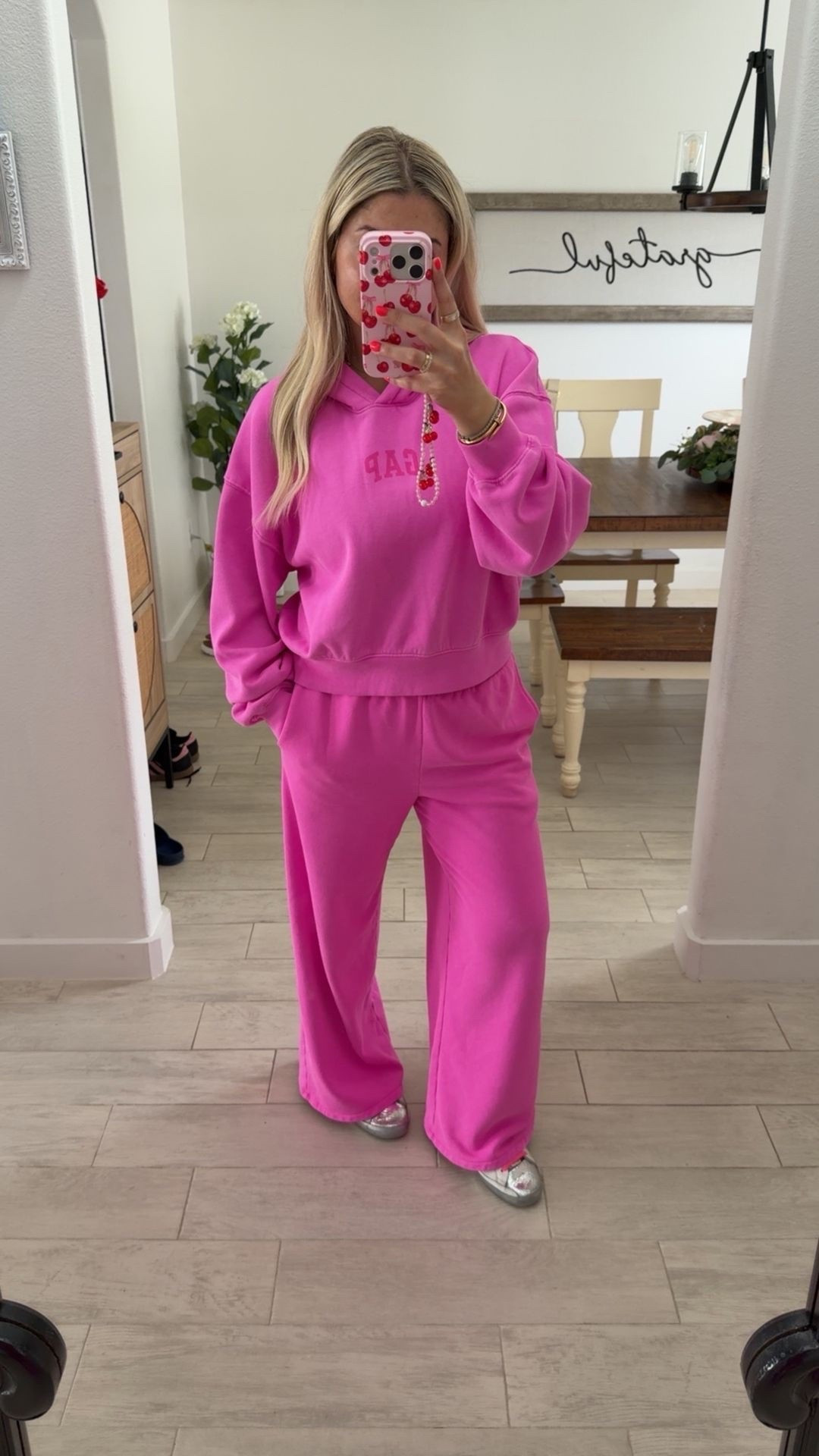 OOTD 
Gap matching set
Hoodie small
Sweatpants xs petite
Golden goose sneakers

#LTKootd #LTKSaleAlert